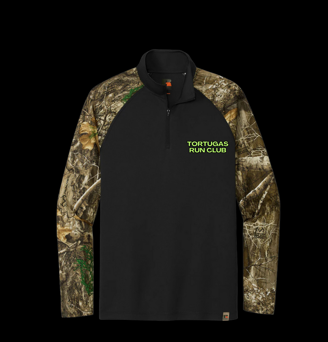 Black camo quarter zip